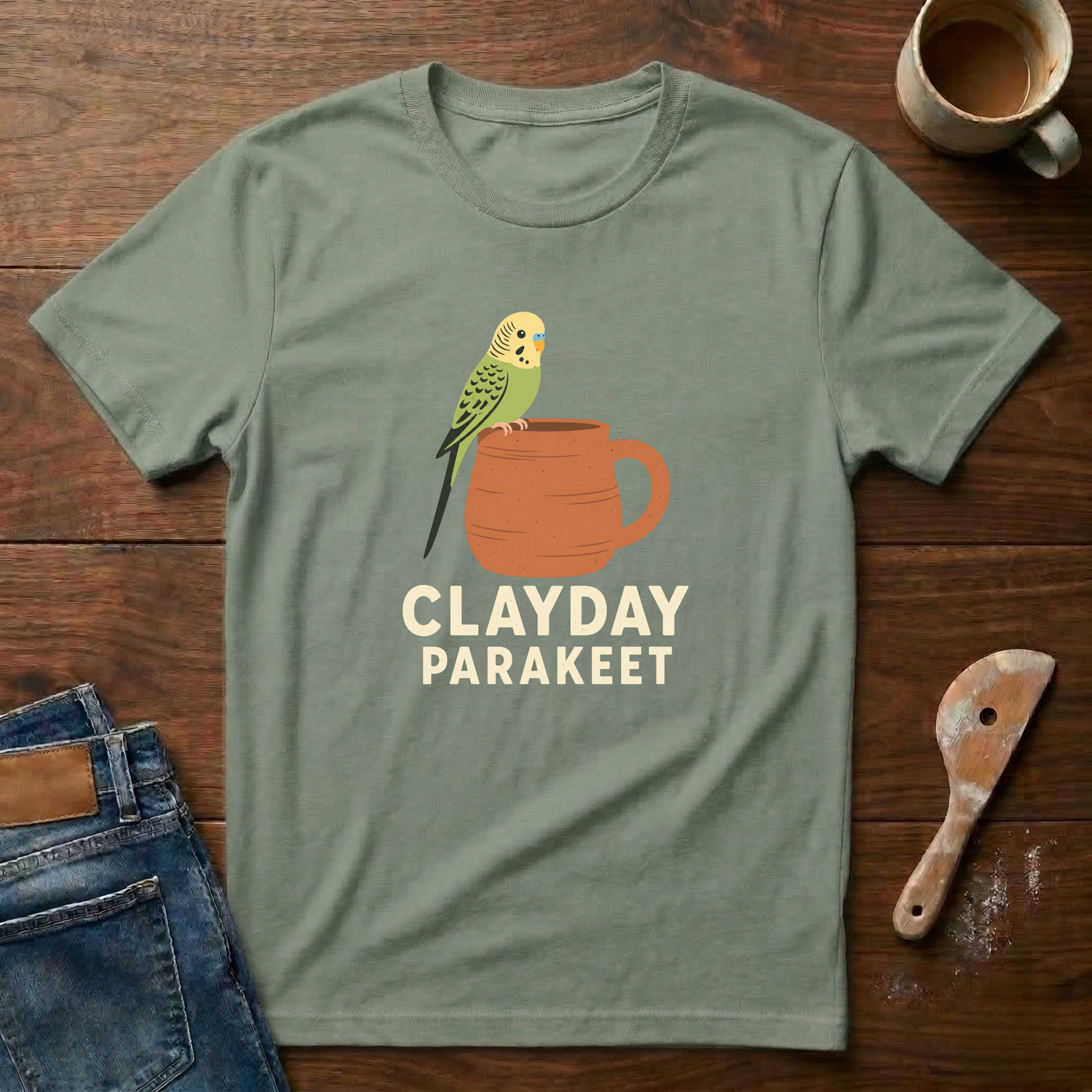 Clayday Parakeet T-Shirt