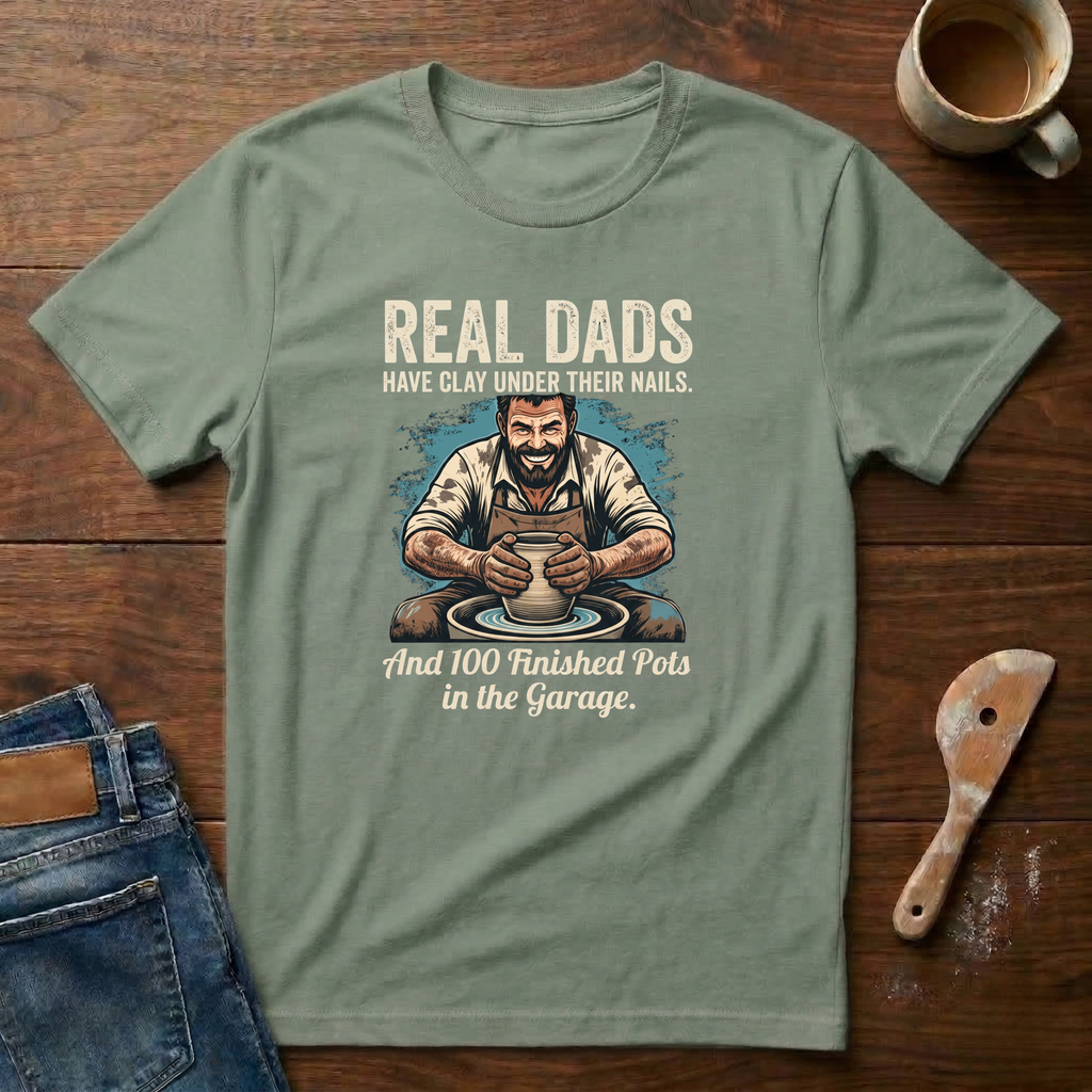 Real Dads Have Clay Under Their Nails T-Shirt