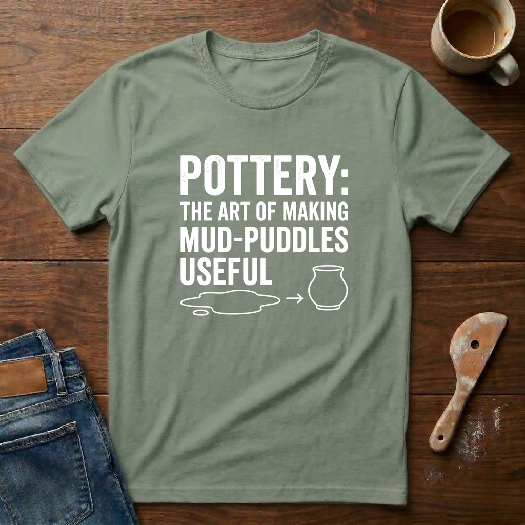 Pottery: The Art Of Making Mud-Puddles Useful T-Shirt