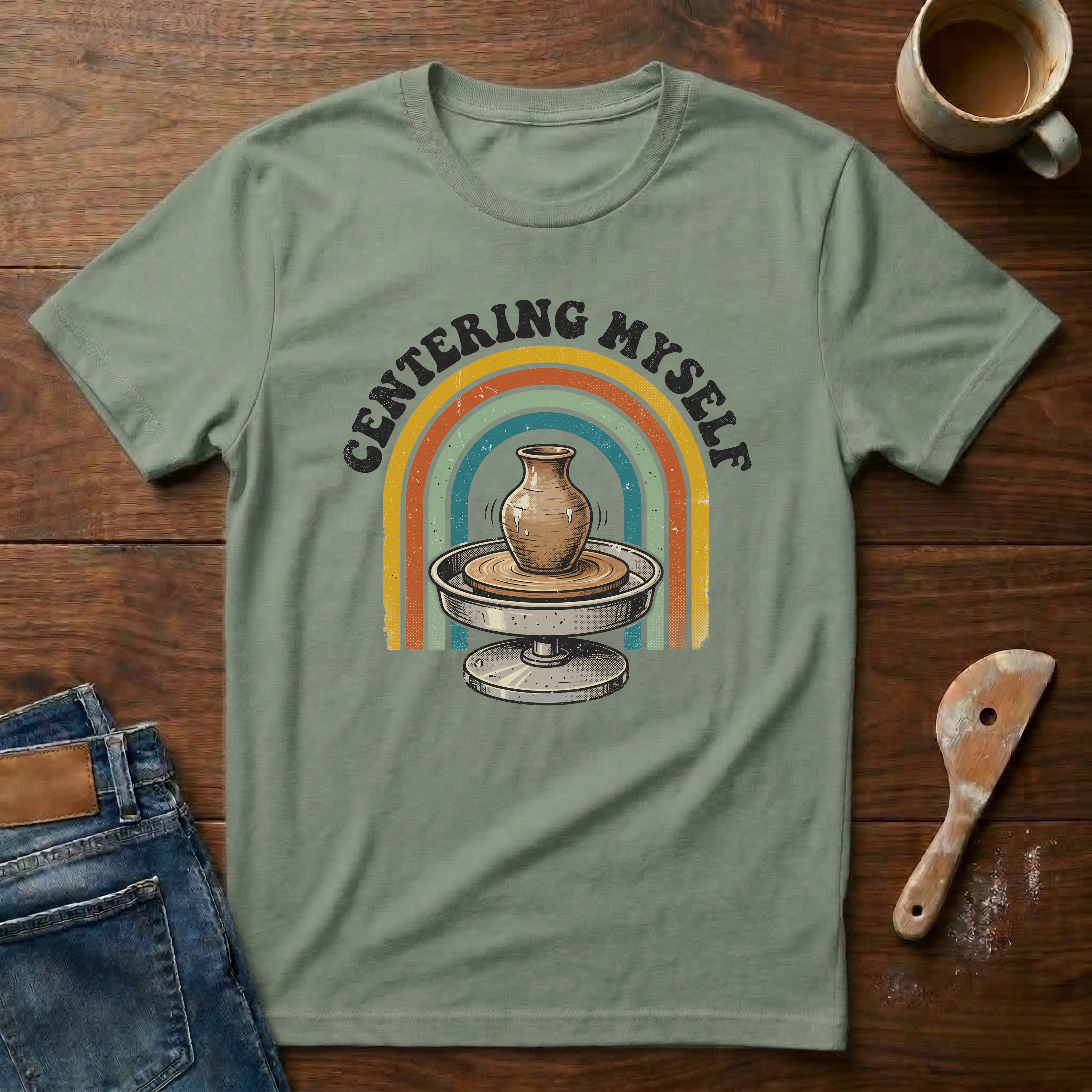 Centering Myself Rainbow T-Shirt