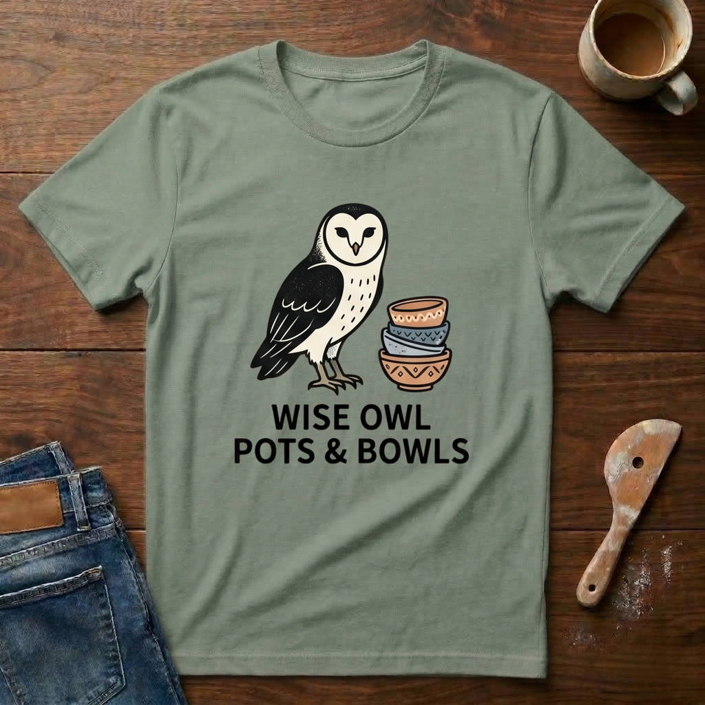 Wise Owls Pots & Bowls T-Shirt