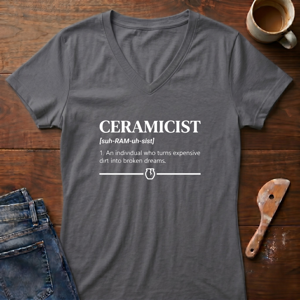 Ceramicist Defined Ladies' V-Neck T-Shirt