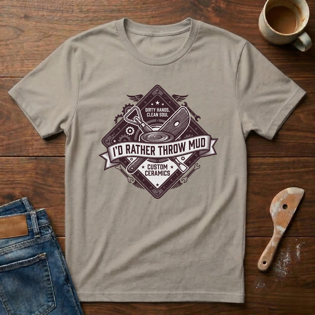 I'd Rather Throw Mud T-Shirt