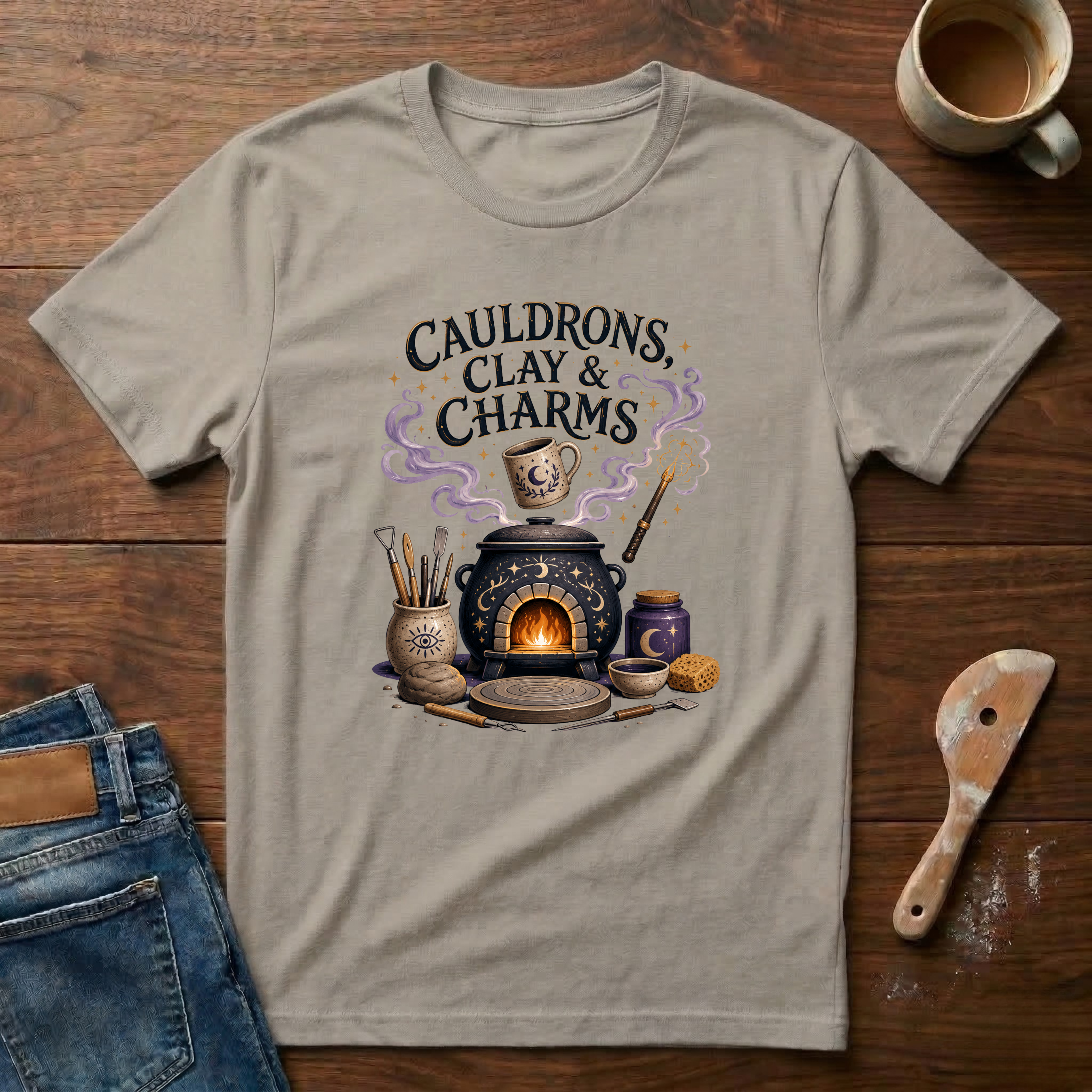 Cauldrons, Clay & Charms T-Shirt