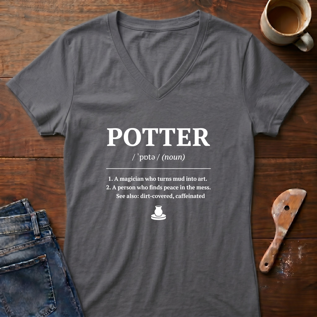 Potter Defined Ladies' V-Neck T-Shirt