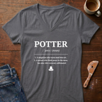 Potter Defined Ladies' V-Neck T-Shirt