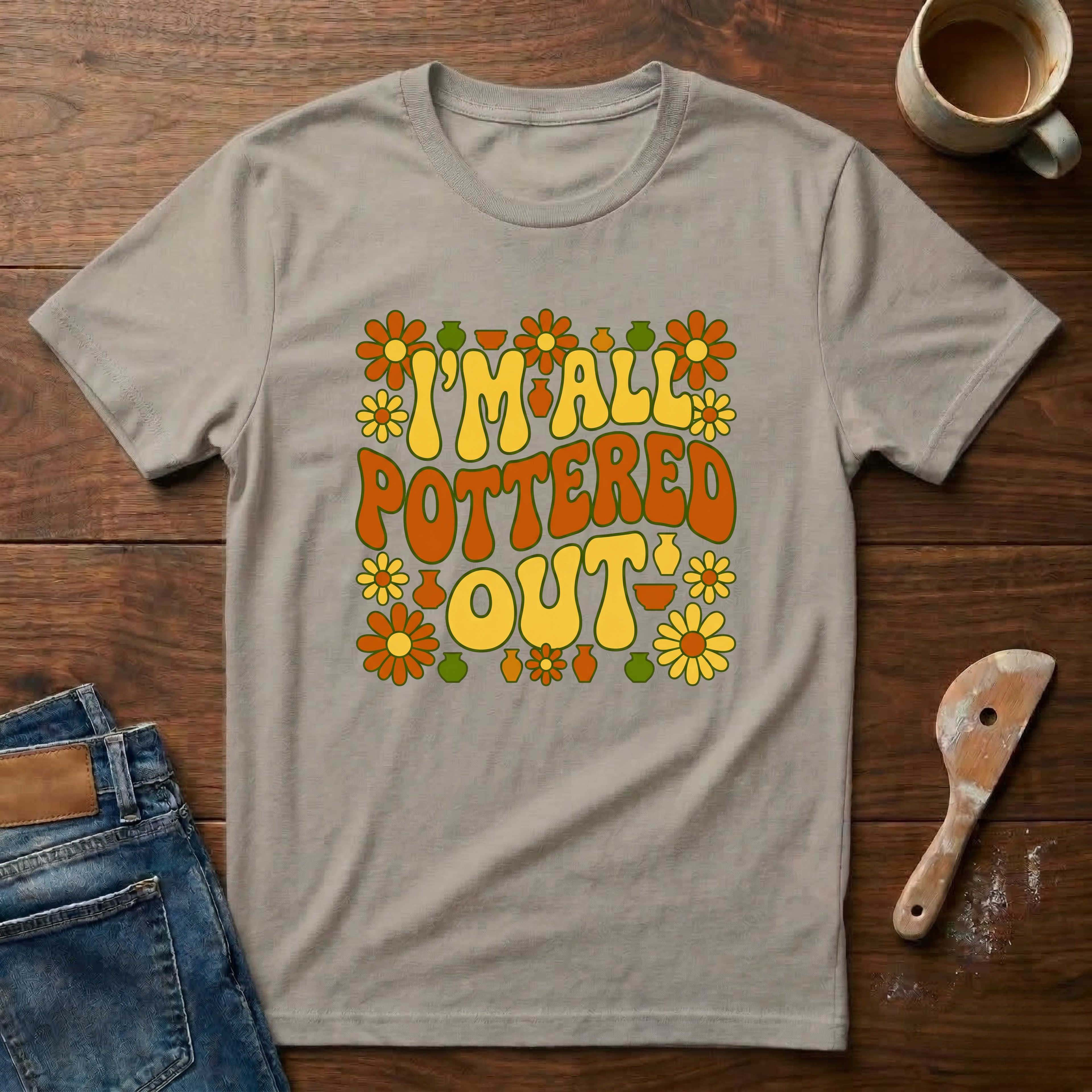I'm All Pottered Out Retro T-Shirt