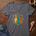 Atomic Pottery Ladies' V-Neck T-Shirt