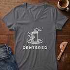 Centered Ladies' V-Neck T-Shirt