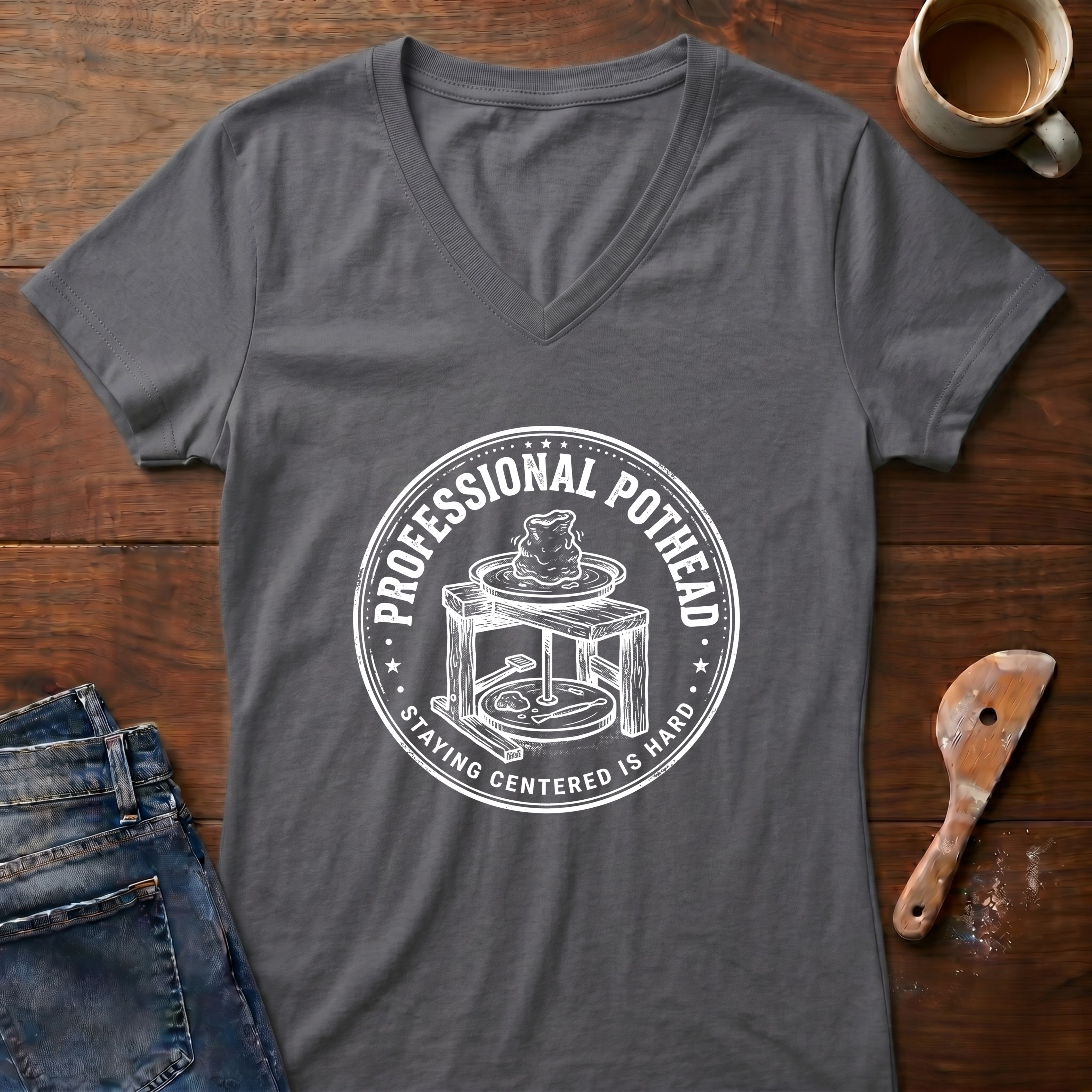 Professional Pothead Ladies' V-Neck T-Shirt