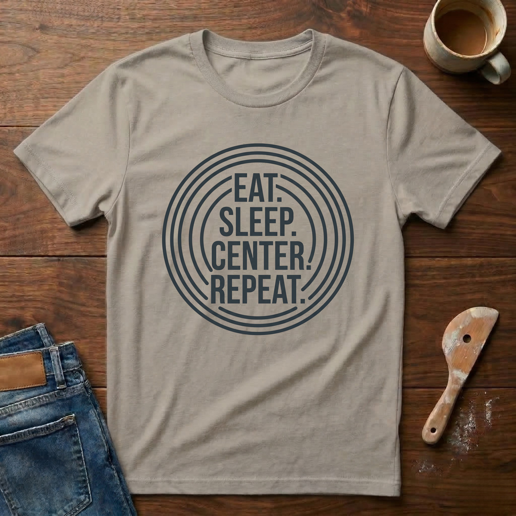 Eat. Sleep. Center. Repeat. T-Shirt