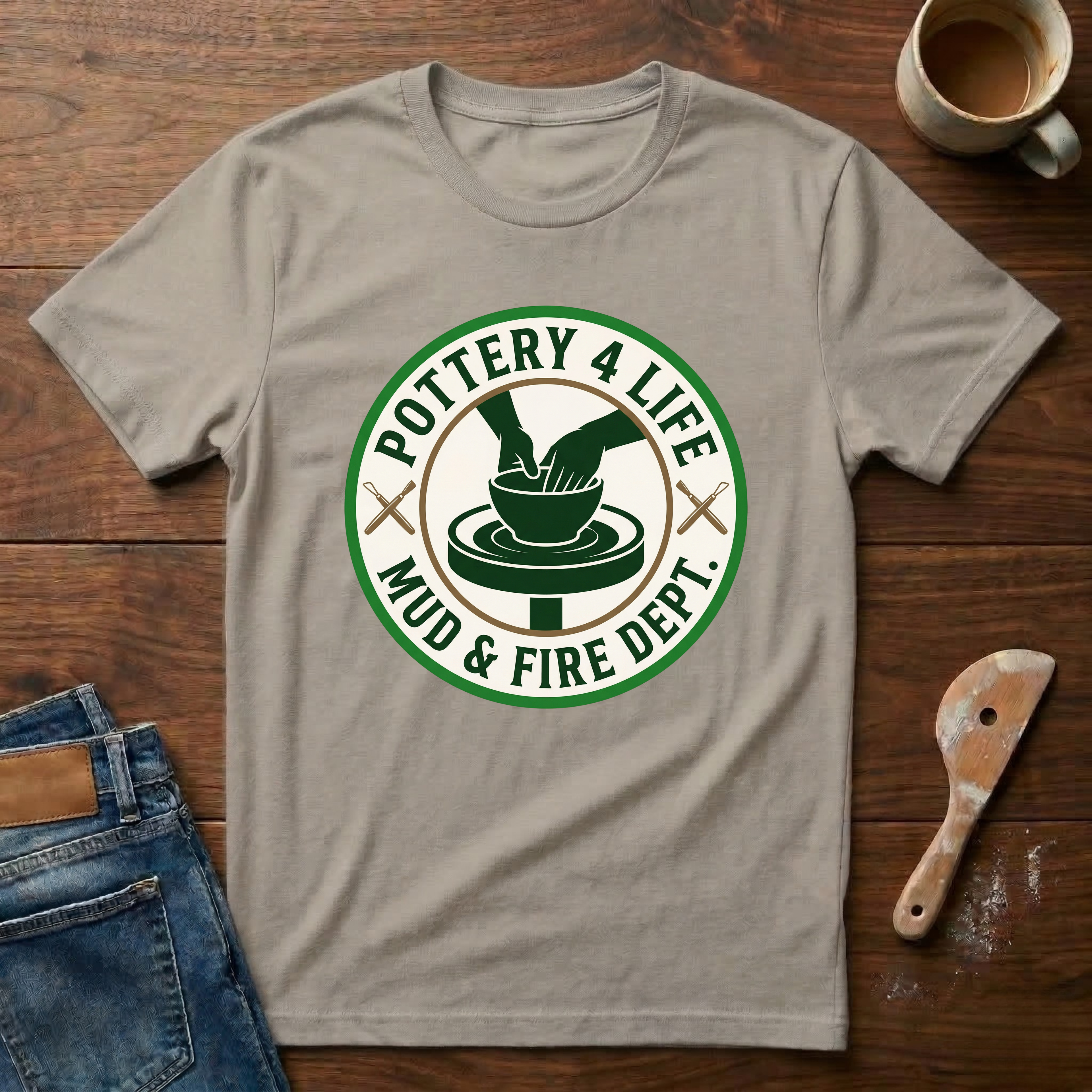 Pottery 4 Life Mud & Fire Dept. T-Shirt