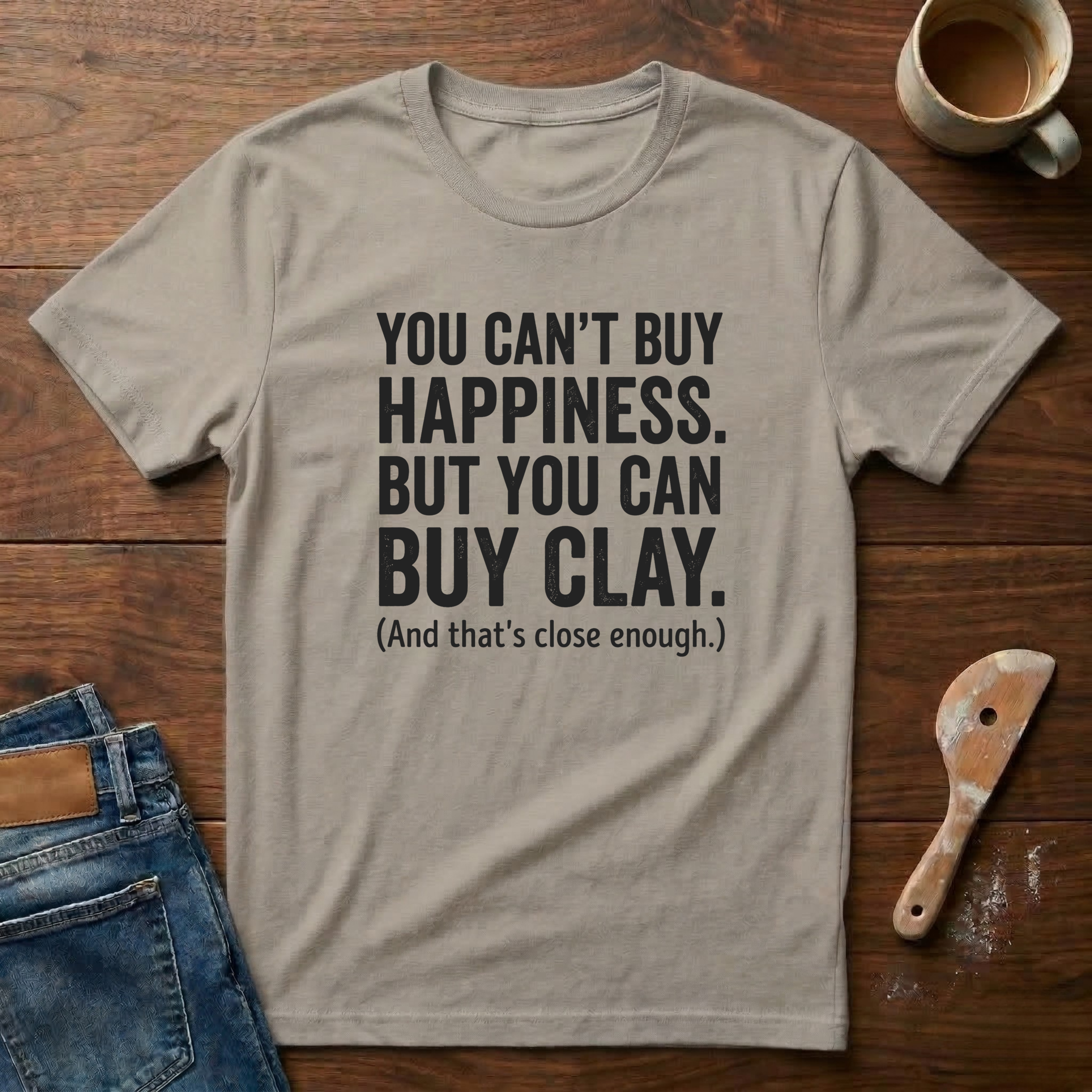 You Can't Buy Happiness. But You Can Buy Clay T-Shirt
