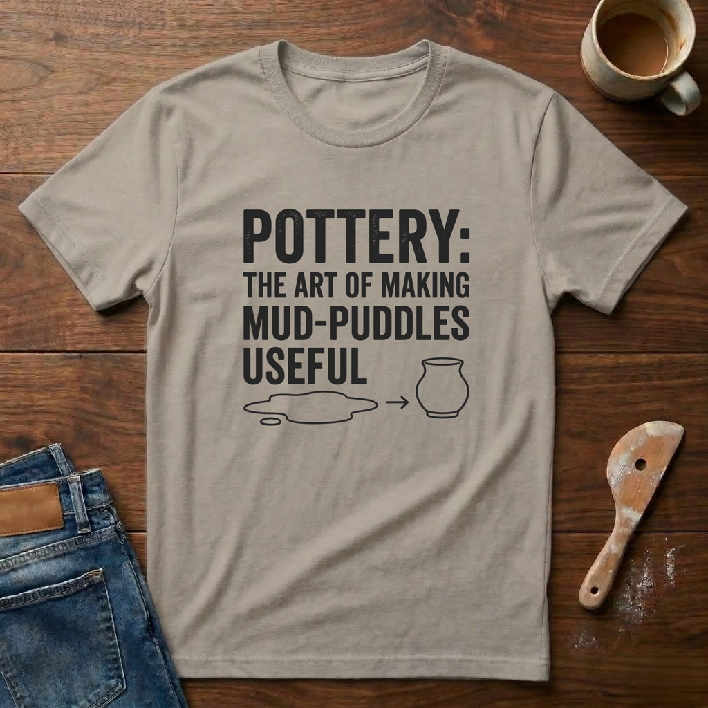 Pottery: The Art Of Making Mud-Puddles Useful T-Shirt