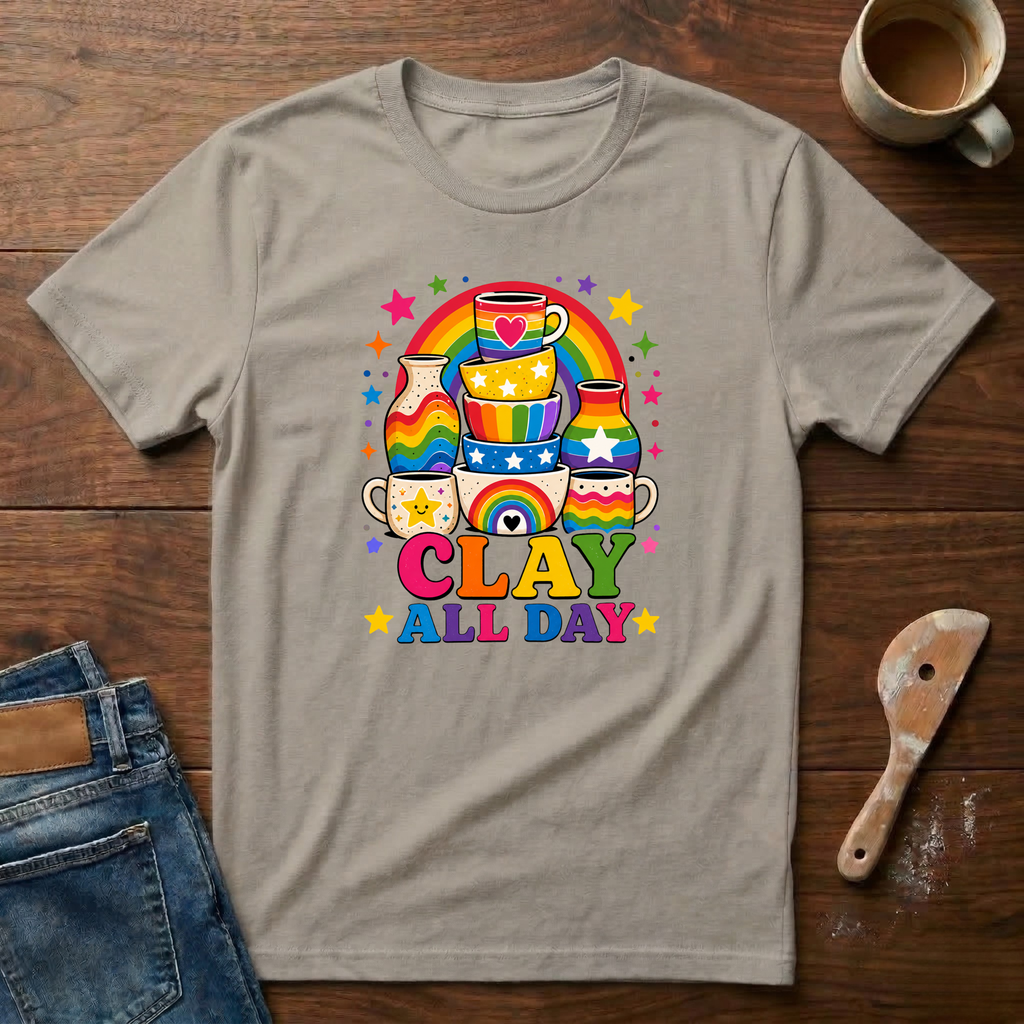 Clay All Day Rainbow T-Shirt