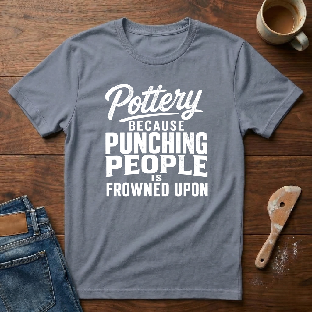 Pottery Because Punching People Is Frowned Upon T-Shirt