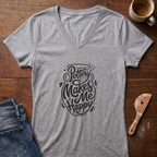 Pottery Makes Me Happy Ladies' V-Neck T-Shirt