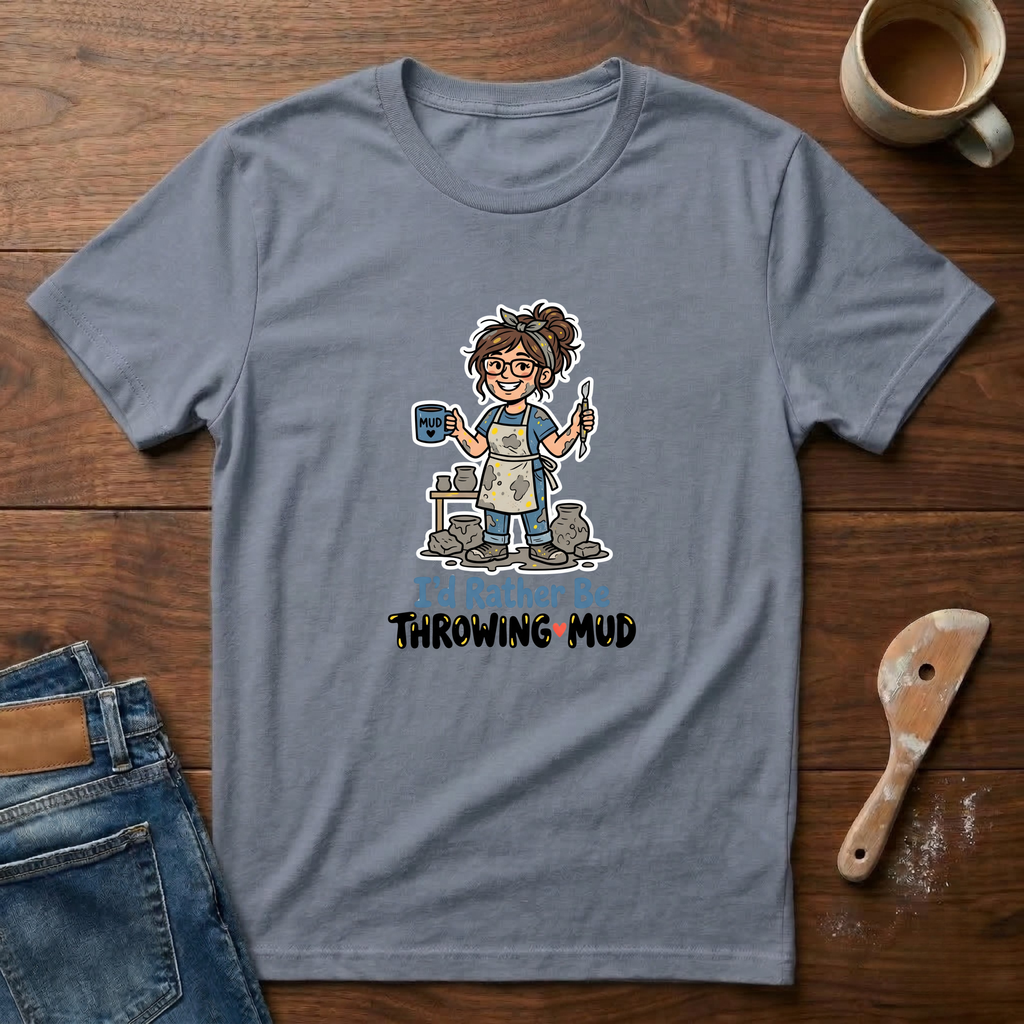 I'd Rather Be Throwing Mud T-Shirt