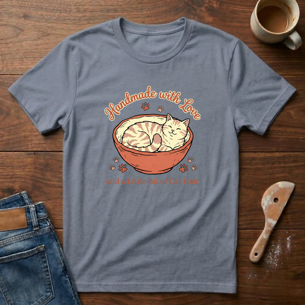 Hand Made With Love And A Little Bit Of Cat Hair T-Shirt