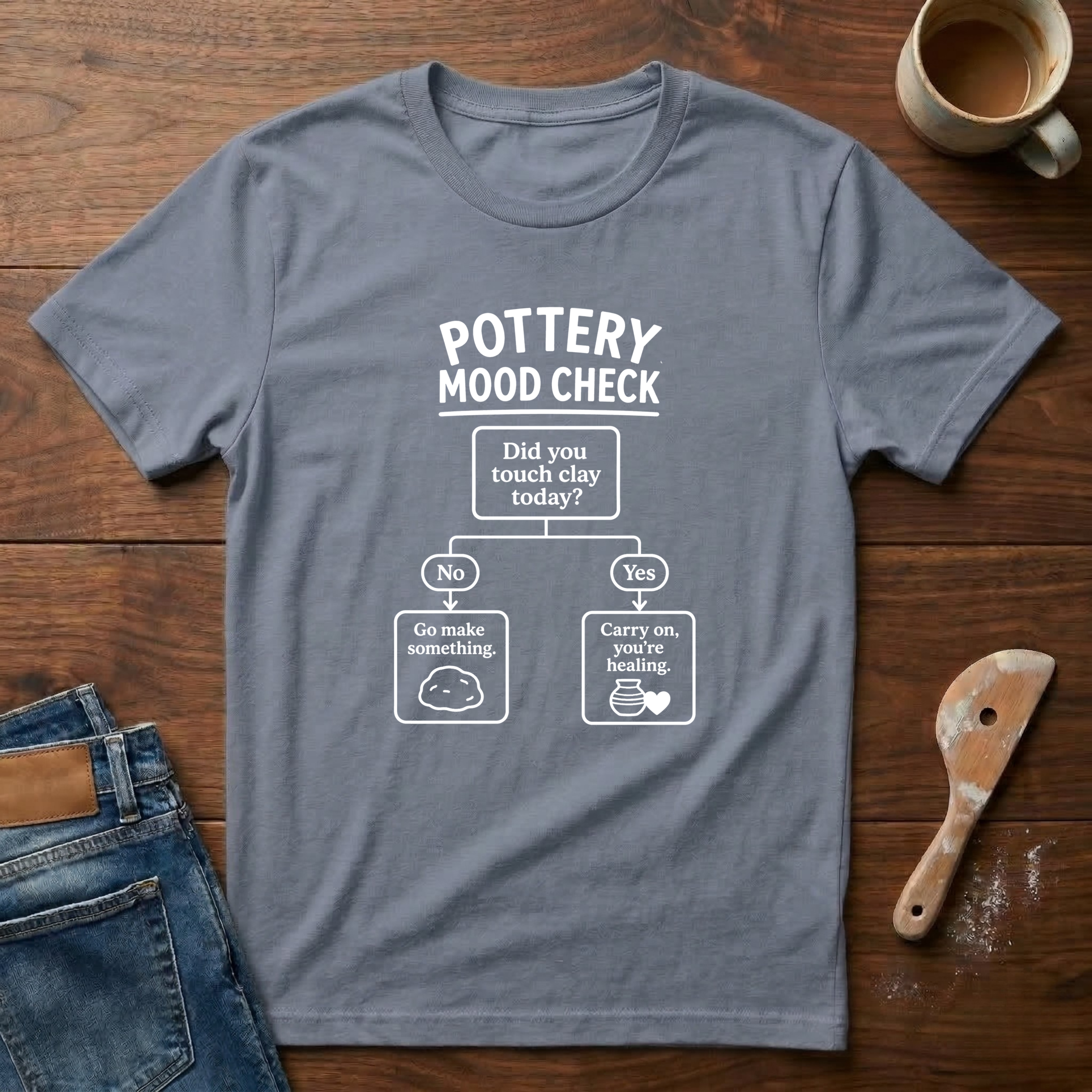 Pottery Mood Check T-Shirt