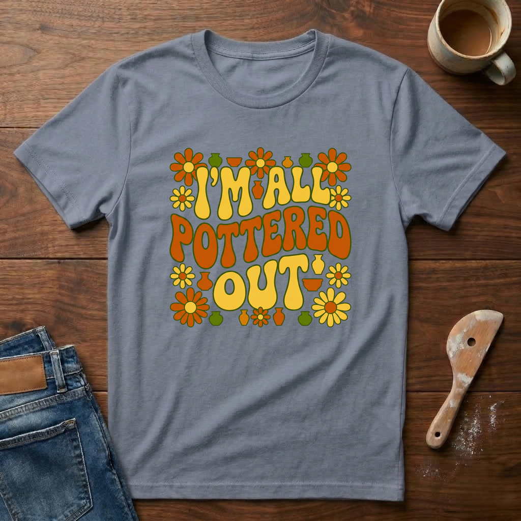 I'm All Pottered Out Retro T-Shirt