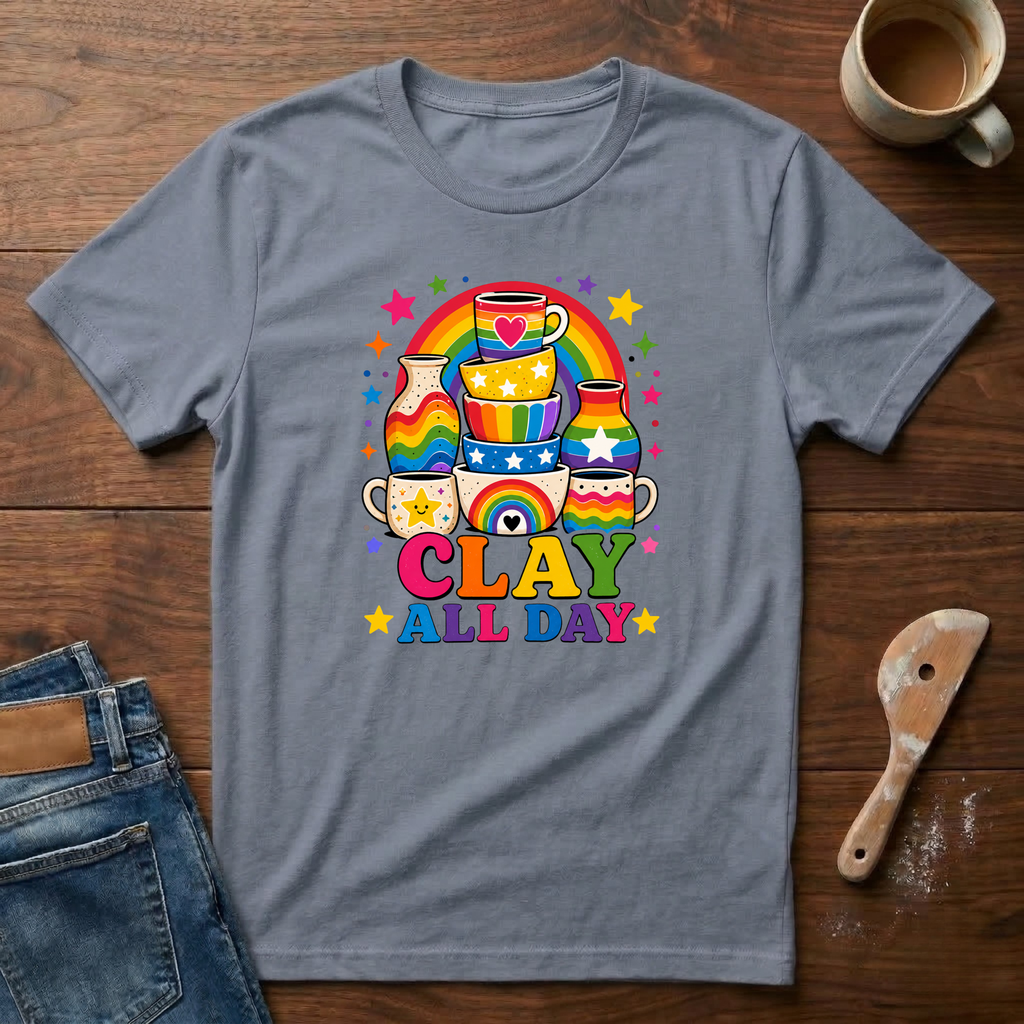 Clay All Day Rainbow T-Shirt