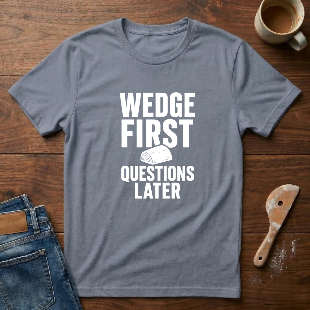 Wedge First. Questions Later T-Shirt