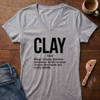 Clay Defined Ladies' V-Neck T-Shirt
