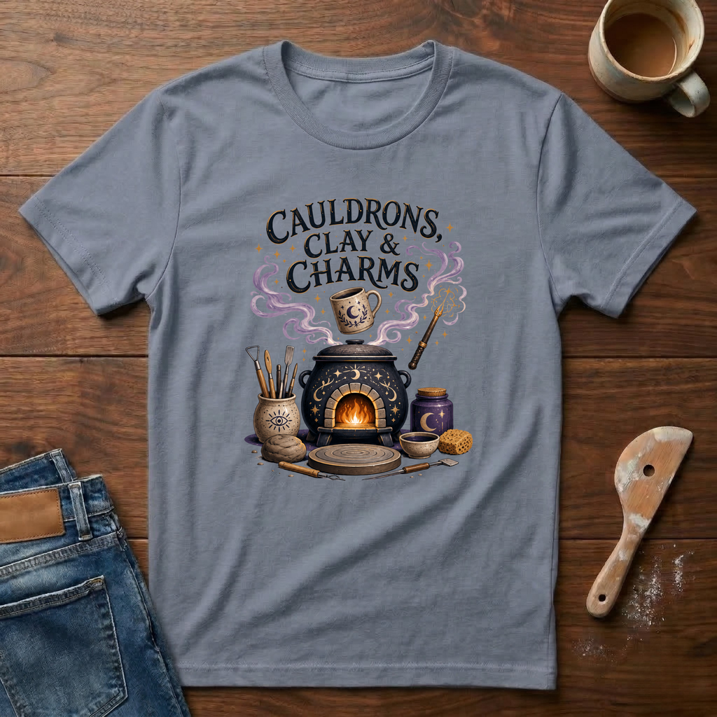 Cauldrons, Clay & Charms T-Shirt