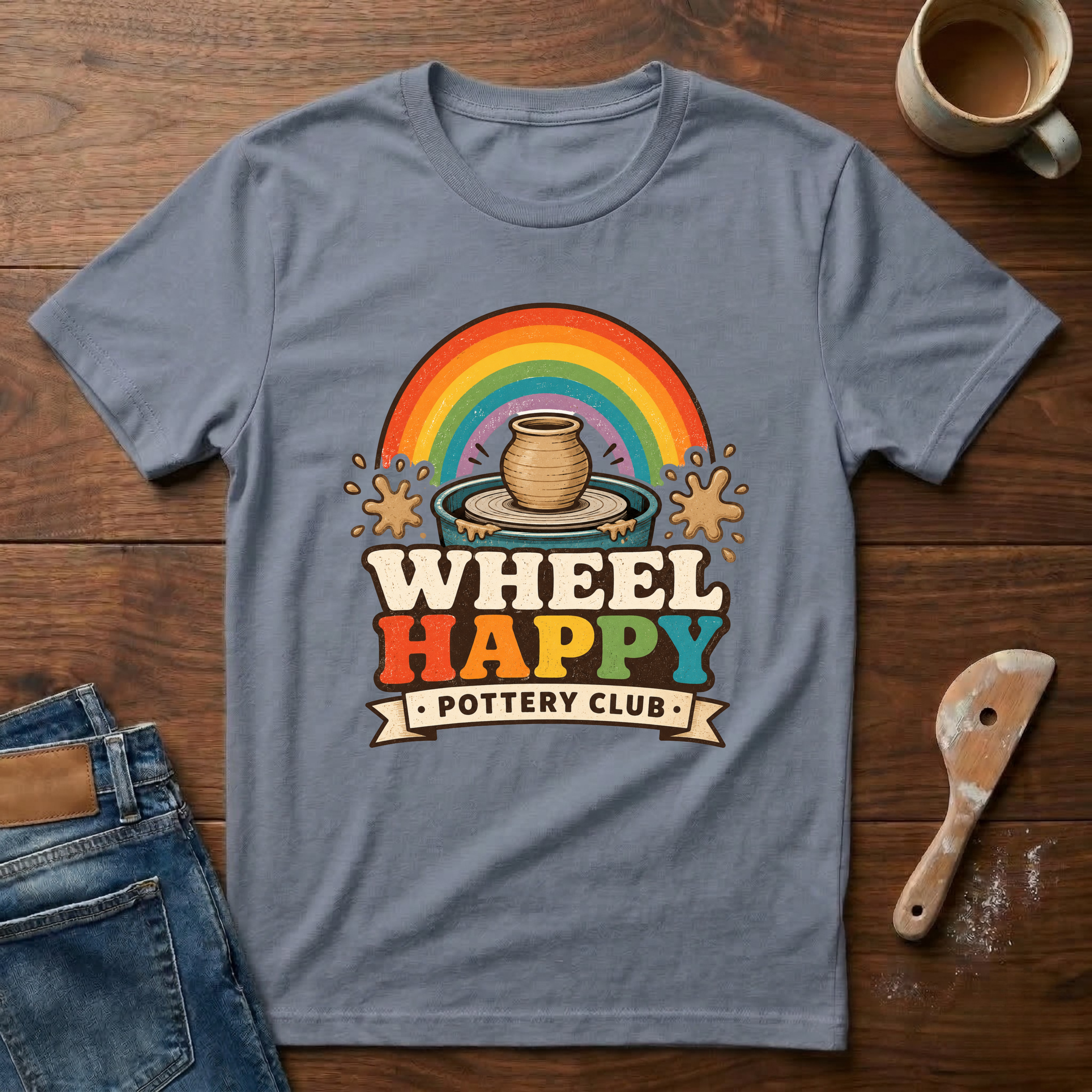 Wheel Happy Pottery Club T-Shirt