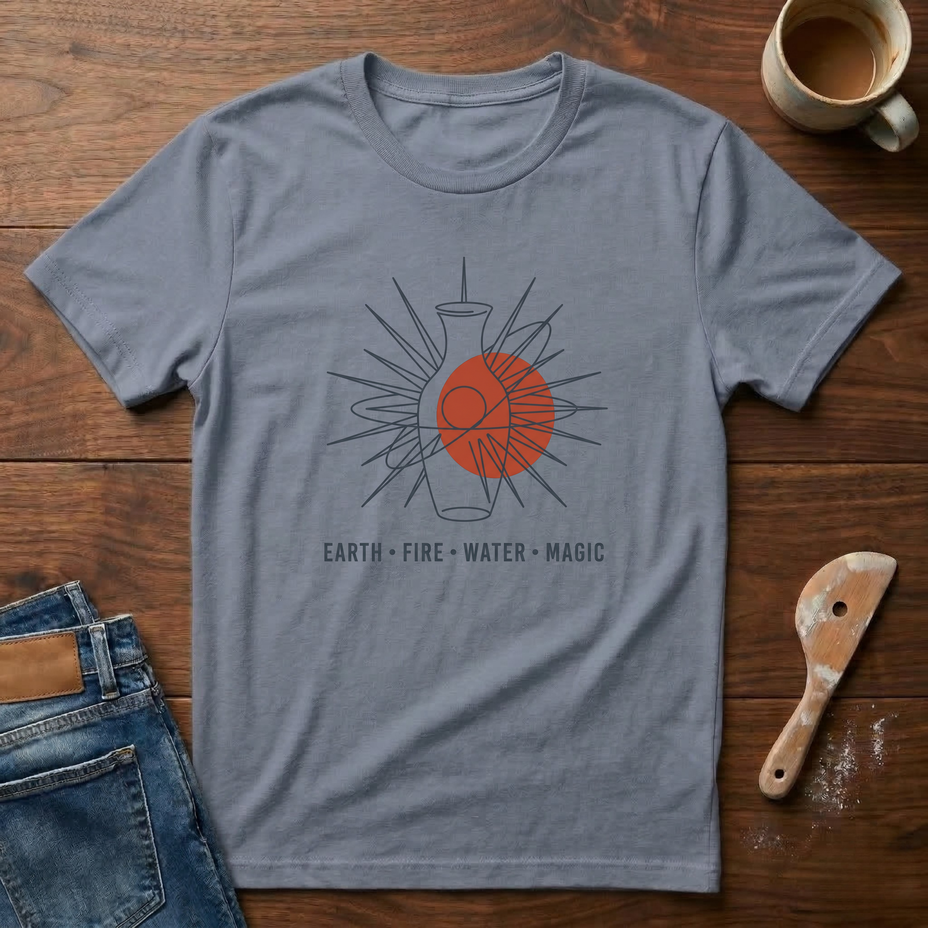Earth Fire Water Magic T-Shirt