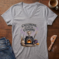 Cauldrons, Clay & Charms Ladies' V-Neck T-Shirt