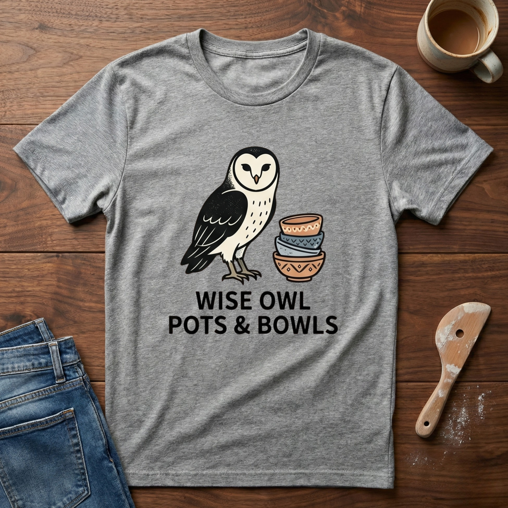 Wise Owls Pots & Bowls T-Shirt