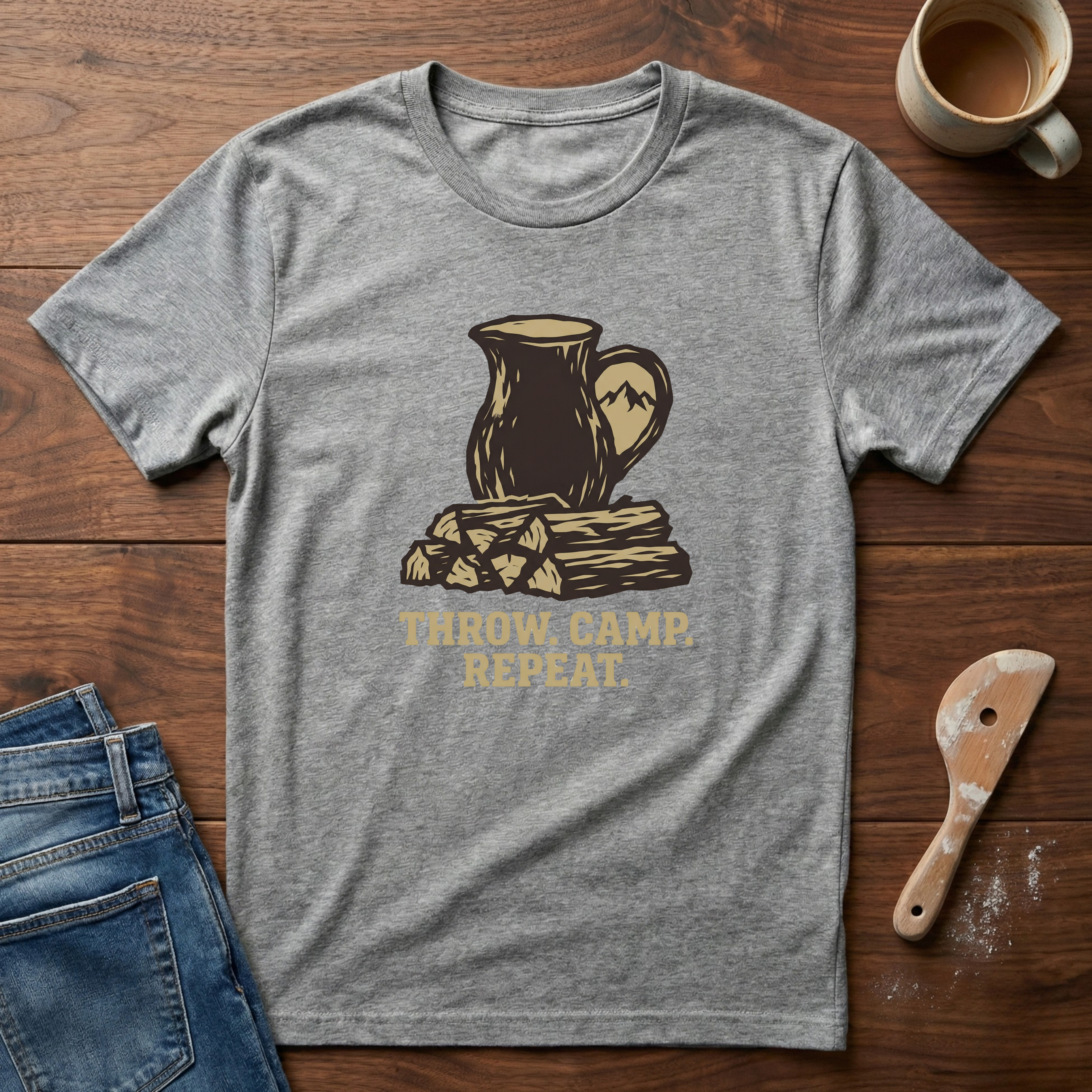 Throw. Camp. Repeat T-Shirt