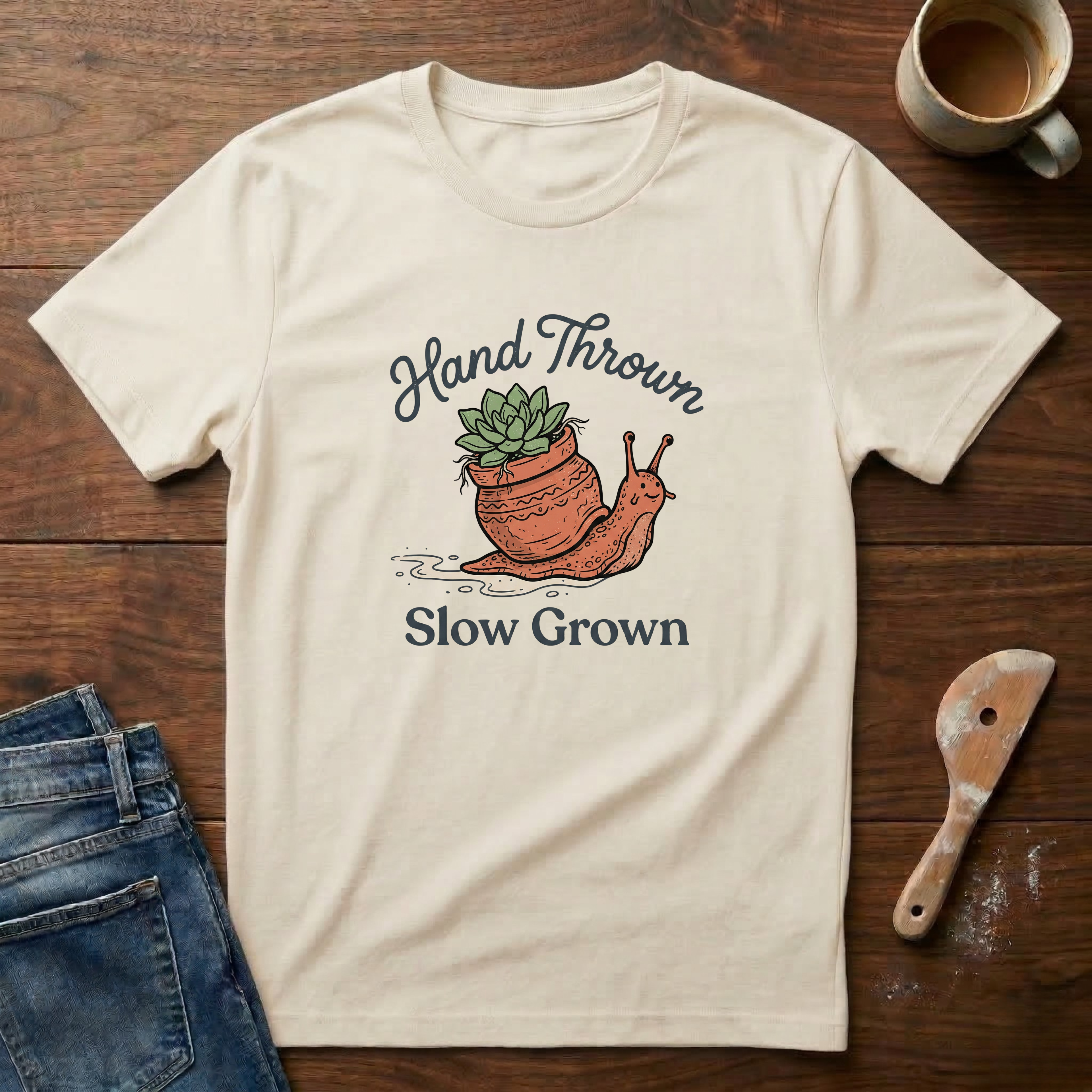 Hand Thrown, Slow Grown T-Shirt