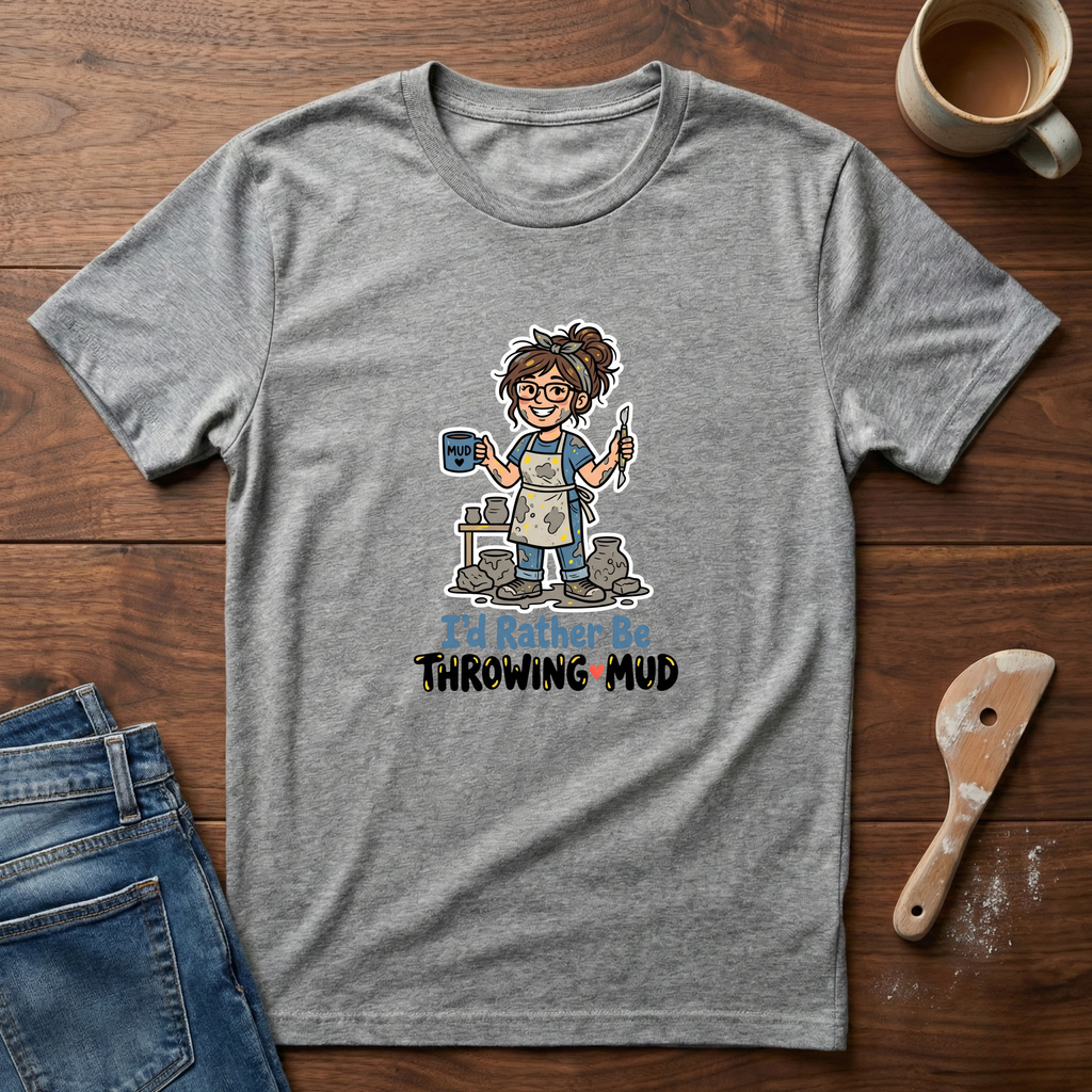 I'd Rather Be Throwing Mud T-Shirt