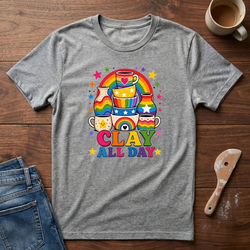 Clay All Day Rainbow T-Shirt
