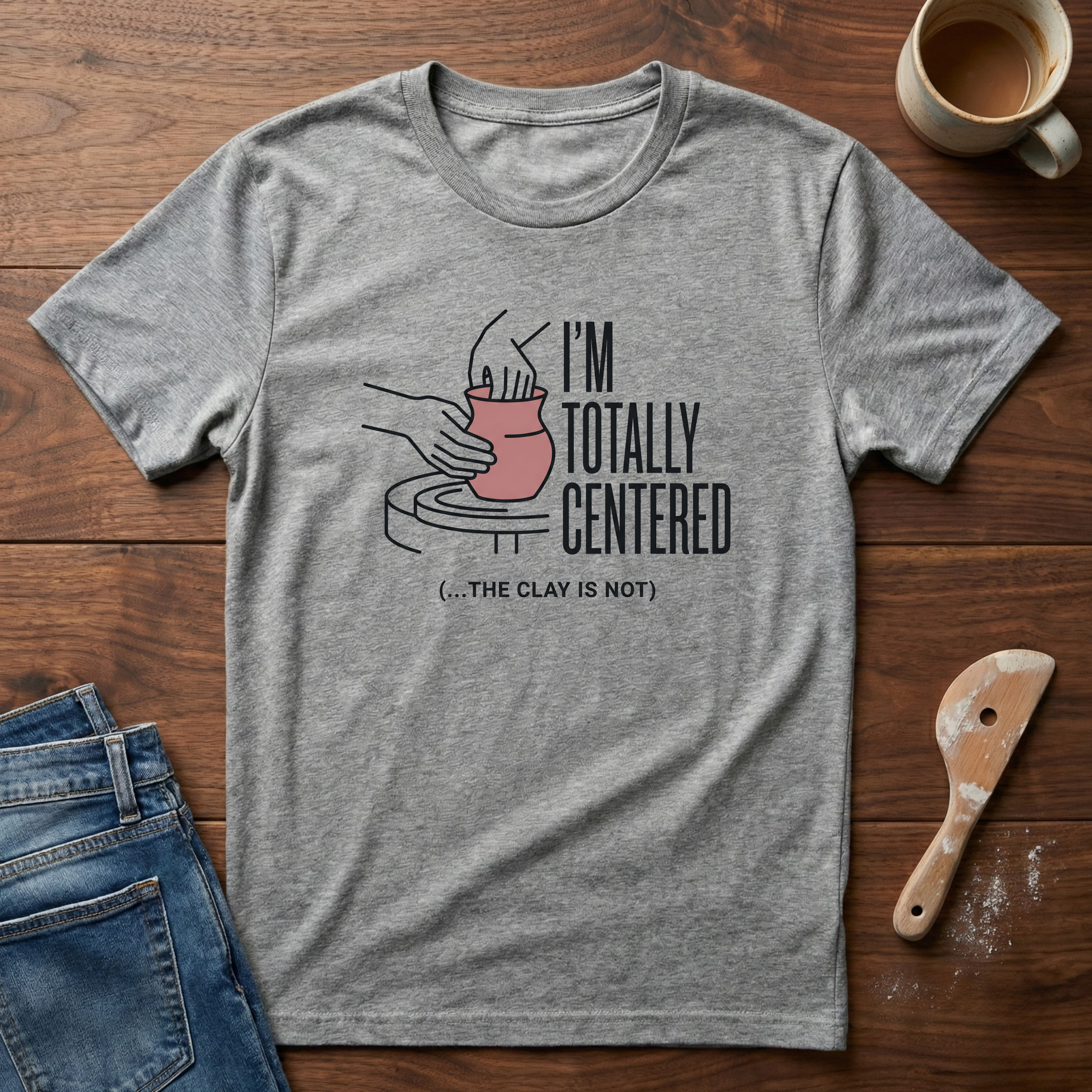 I'm Totally Centered The Clay Is Not T-Shirt