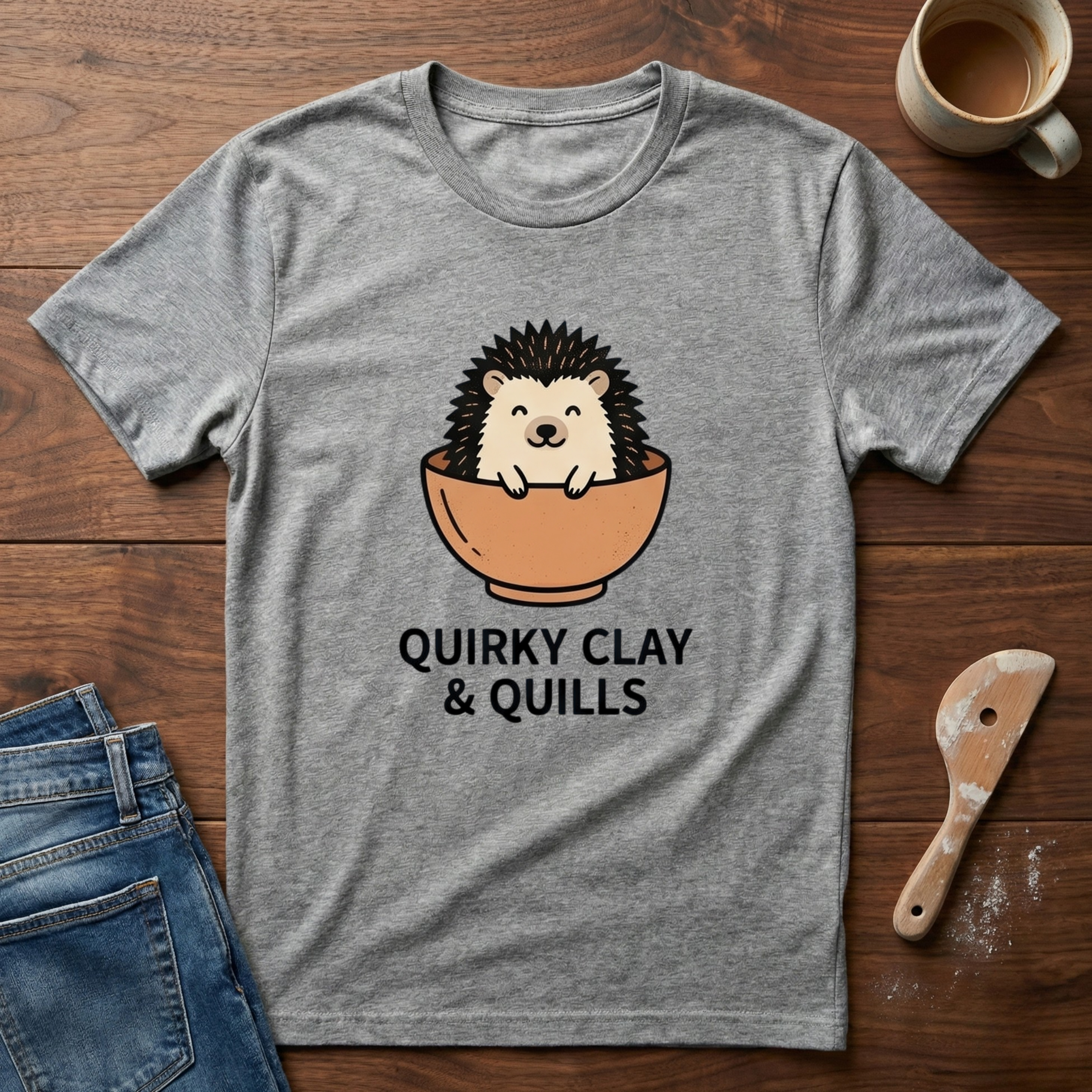Quirky Clay & Quills T-Shirt