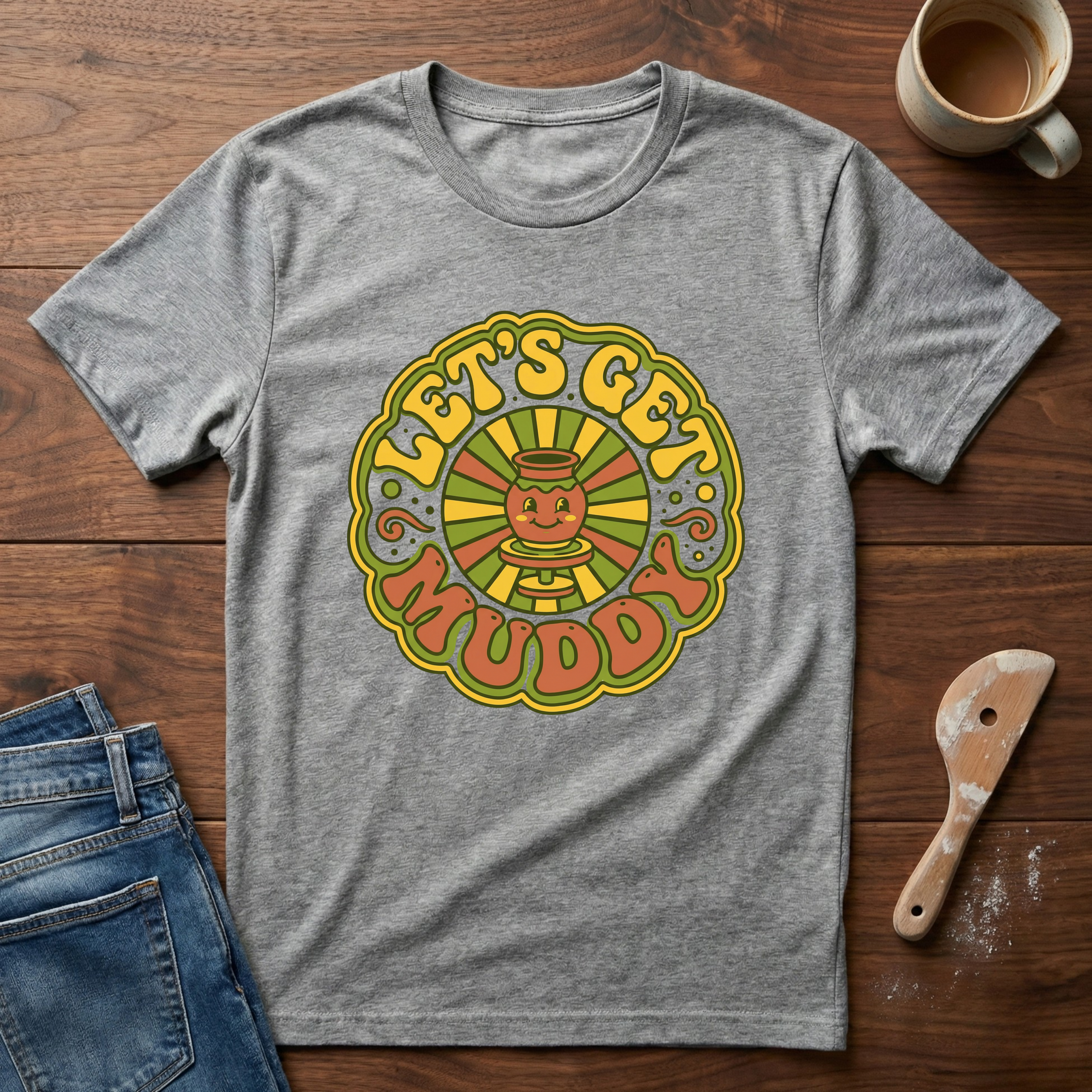 Let's Get Muddy Retro T-Shirt