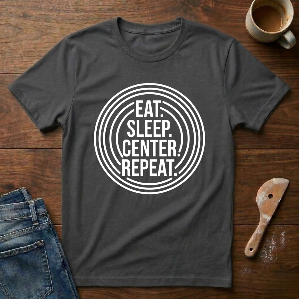 Eat. Sleep. Center. Repeat. T-Shirt