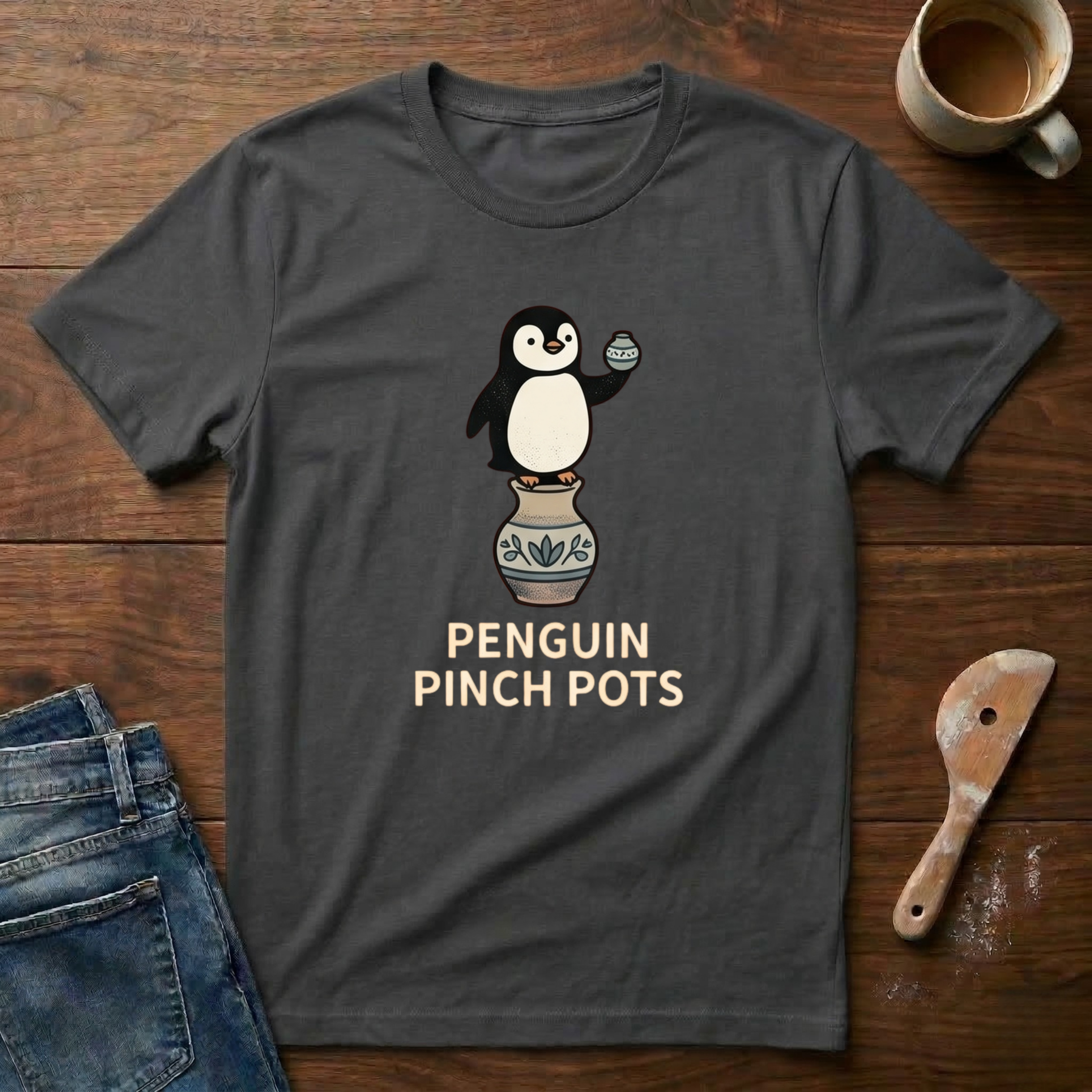 Penguin Pinch Pots T-Shirt