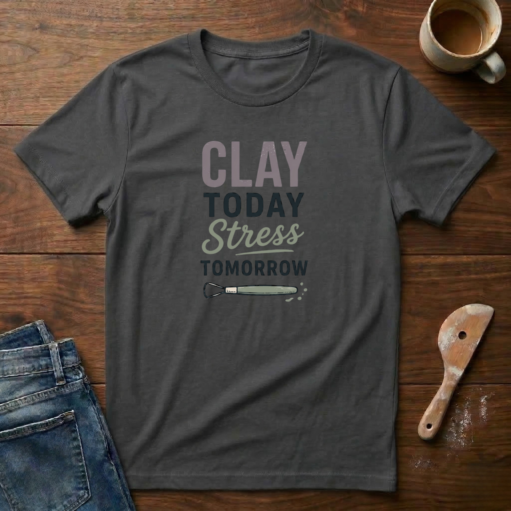 Clay Today Stress Tomorrow T-Shirt