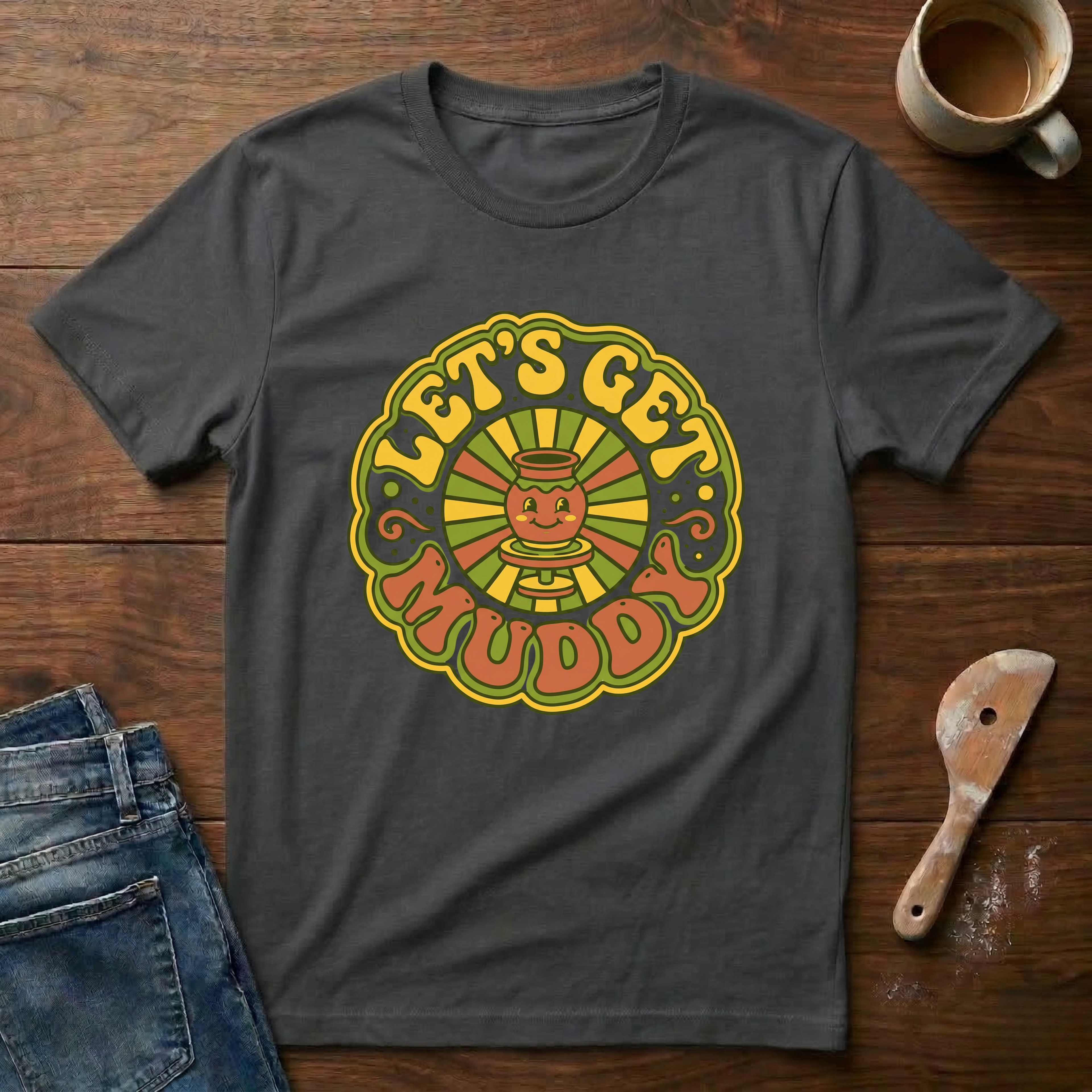 Let's Get Muddy Retro T-Shirt
