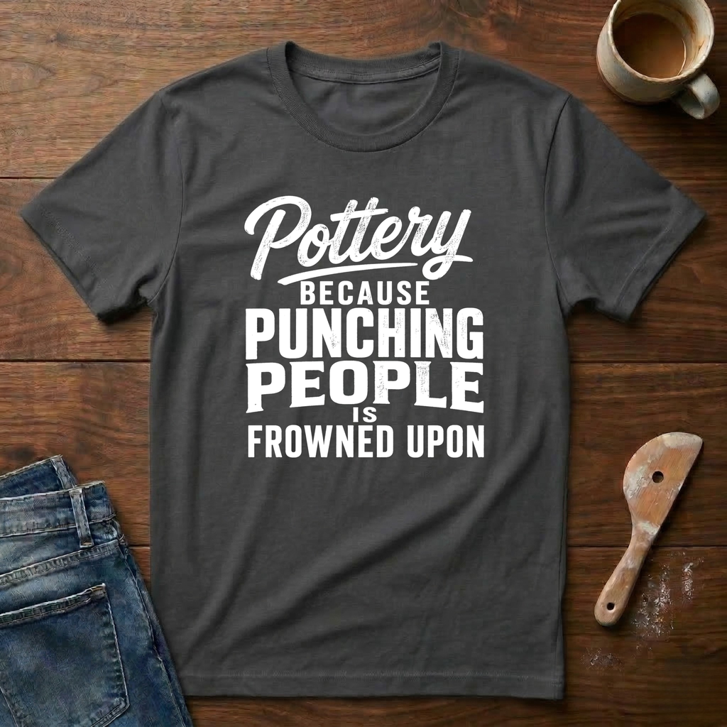 Pottery Because Punching People Is Frowned Upon T-Shirt