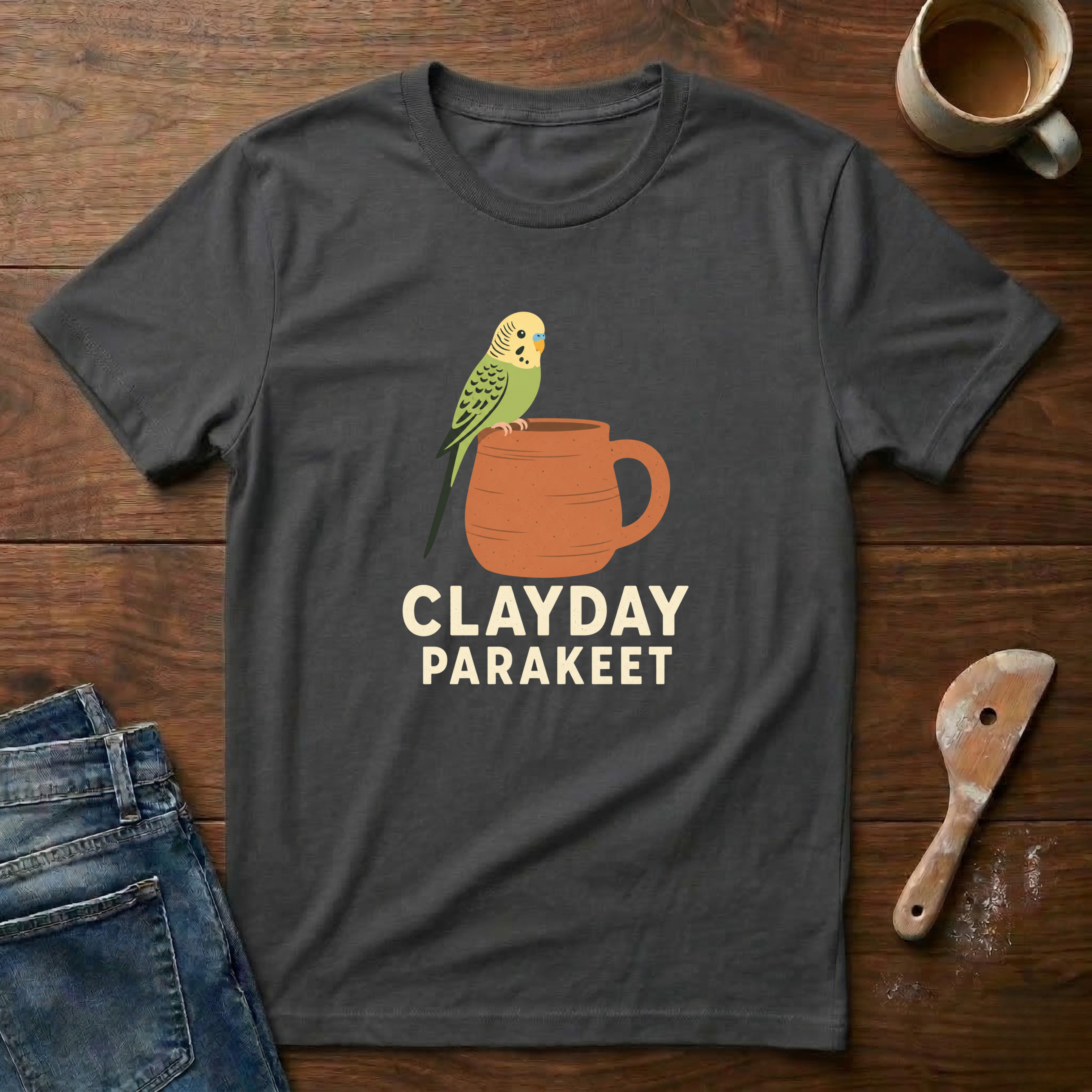 Clayday Parakeet T-Shirt