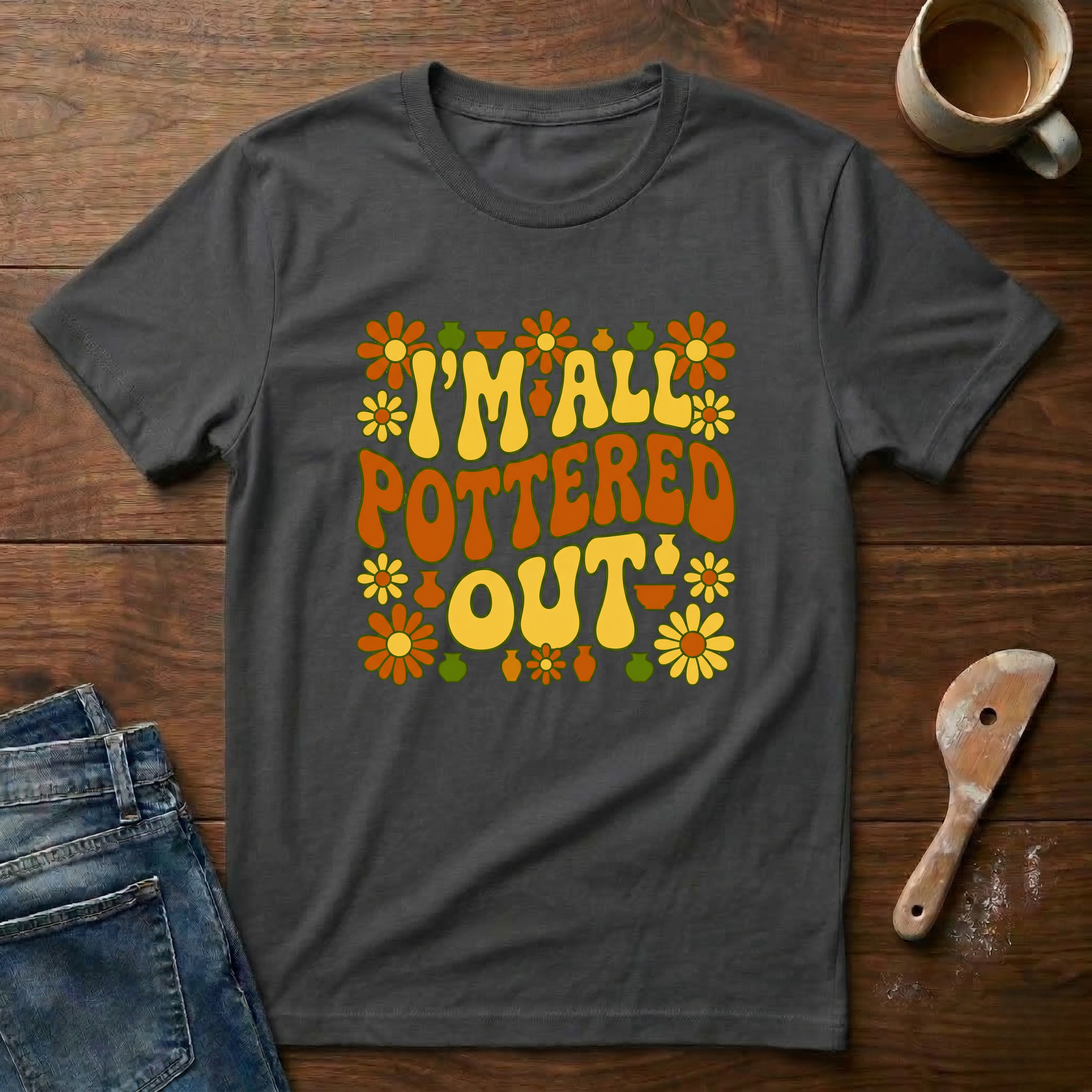 I'm All Pottered Out Retro T-Shirt
