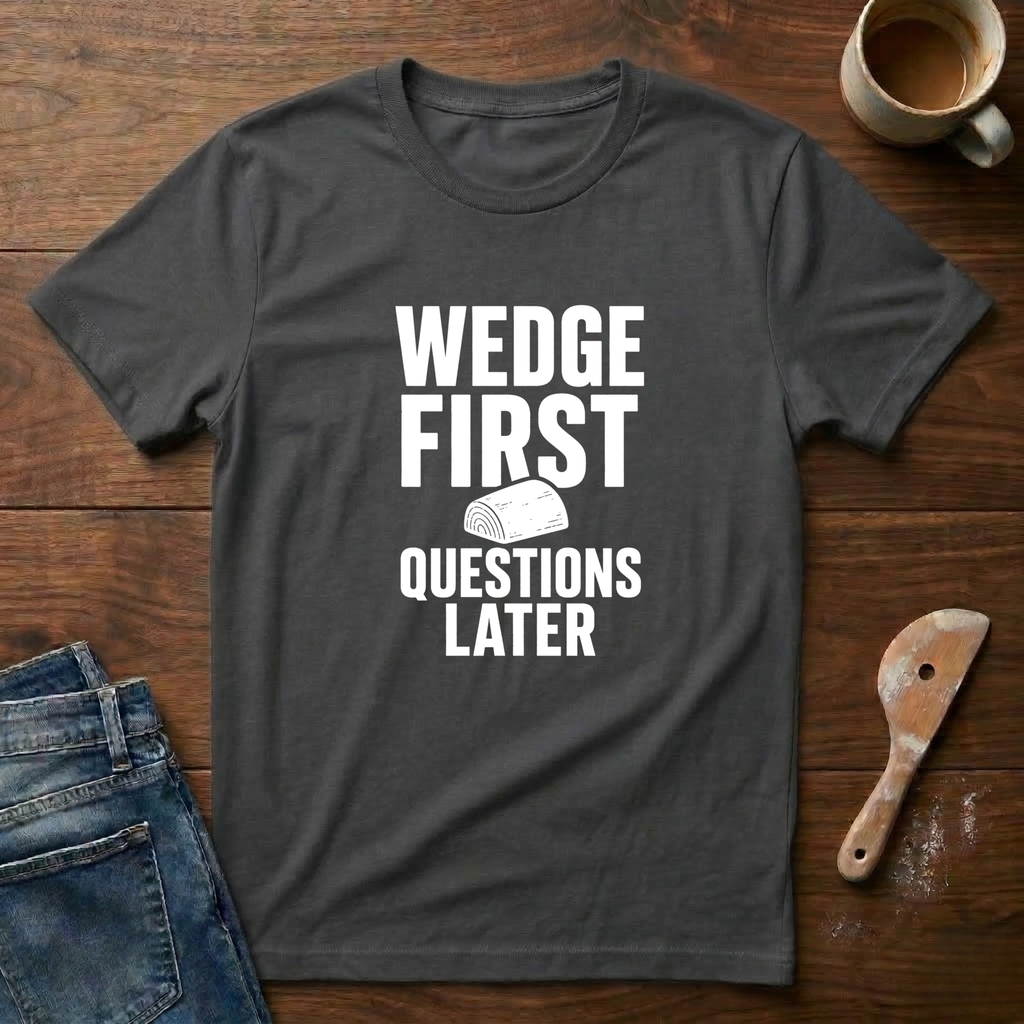 Wedge First. Questions Later T-Shirt