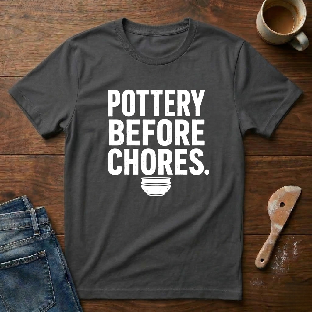 Pottery Before Chores T-Shirt